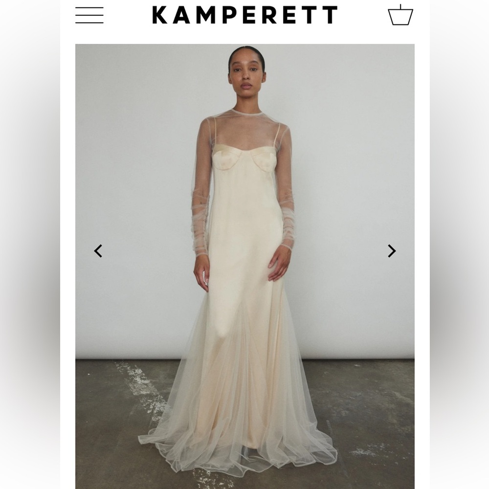 Kamperett Violette Tulle Sheath M - Ivory